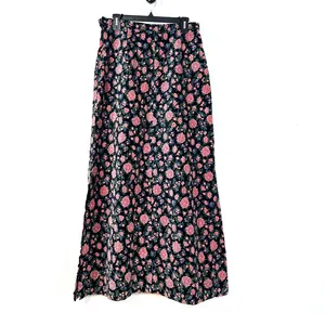 L 10-12 Long Skirt Maxi Velvet Prestige Vintage 80's Dark Academia Cottage Fairy thumbnail 2