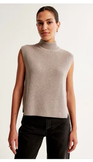 Abercrombie Sleeveless Sweater Turtleneck thumbnail 4