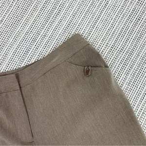 East 5th Petite‎ Cuffed Wide Leg Dress Pants Trousers Taupe Brown 8P thumbnail 5