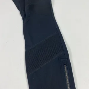 Athleta Leggings Womens Small Black Ribbed Ankle Zip‎ Yoga Running Gym Athletic thumbnail 5