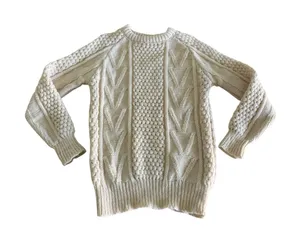 Cladyknit Donegal Irish Fisherman Cable Knit 100% Pure Wool Sweater Vintage 80s thumbnail 1