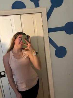 Lululemon light pink racer back tank top  thumbnail 2