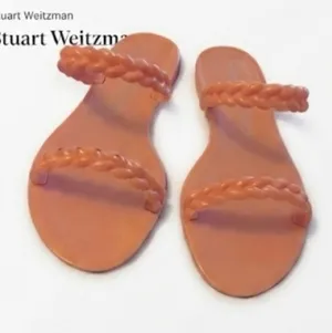 Stuart Weitzman Braided Jelly Slide Sandals - Size 7 thumbnail 1