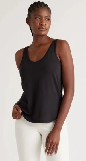 Quince Black Women's Tank Top Small thumbnail 1