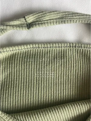 American Eagle Green Halter Tank thumbnail 3