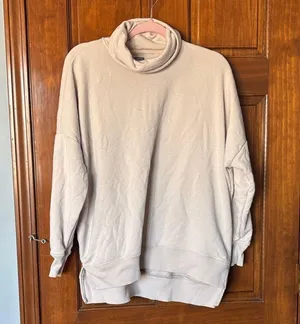 Aerie Cream Turtleneck Sweater Size XS thumbnail 1