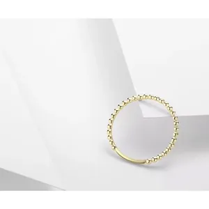 Boutique NEW Dainty 14k Gold-Plated‎ Bead Ball Ring, Jewelry, Size 7 thumbnail 11