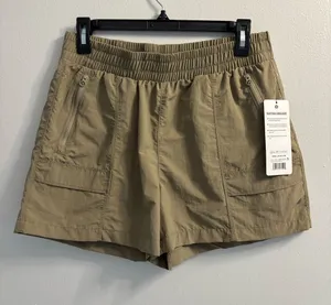 Layer 8 Night Walk Cargo Shorts Womens Small Fallen Rock Tan Nylon Hiking NWT thumbnail 1
