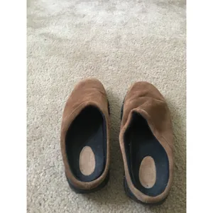 Lands' End Adult Unisex Suede Leather Clogs Shoes Size 8 Brown thumbnail 7