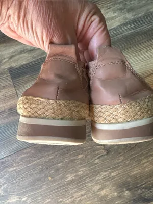 Naturalizer Taupe Lace Jute and Leather Espadrille Slip On Flats Davenport 10M thumbnail 6