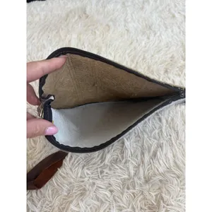 Tooled Navajo Leather & Hair on Hide Wristlet Pouch Clutch Aztec Southwestern‎ thumbnail 6
