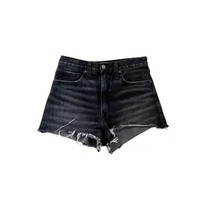 Ariat Denim Ultra High Rise Tomboy Shorts Jazmine Black Pittsburg Size 26 thumbnail 2