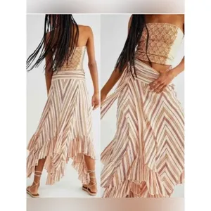 Free People Giselle Skirt/dress Ivory stripe Size Small thumbnail 3