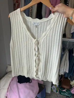 Woven beach top White Size M thumbnail 1