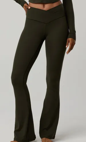 Aerie Offline Real Me Crossover Flare Leggings thumbnail 1