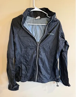 Columbia Sportswear Women's Black Lightweight Hooded Water Resistant‎ Jacket M thumbnail 1