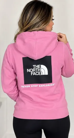 The North Face Women’s Pink Never Stop Exploring Pullover Hoodie Size M thumbnail 1