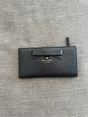 kate spade Black Leather Bow Crossbody with Matching Wallet thumbnail 2