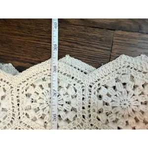 Agua Bendita Crochet Cream Tove Midi Skirt Womens Sz S $240 Swim Cover Up thumbnail 8