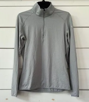 Nike Golf Women’s Dri-fit Quarter Zip Pullover Gray Medium thumbnail 2
