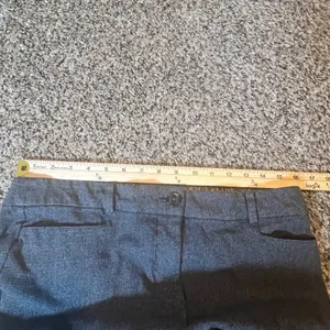 Loft Skinny Dress Pants Womens 10 Charcoal‎ Gray Textured Cotton Blend Workwear thumbnail 5