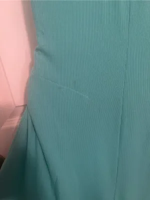 Free People Aqua Halter Wide-Leg Jumpsuit thumbnail 9