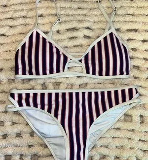 lspace red white blue bikini set thumbnail 1