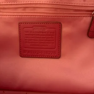 Coach Tan and Red Floral Tote thumbnail 4