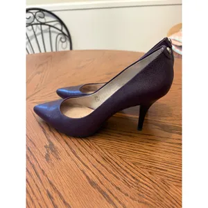Michael Michael Kors Plum Lizard Embossed Pointed Toe Pumps Purple Heels 7.5M‎ thumbnail 5