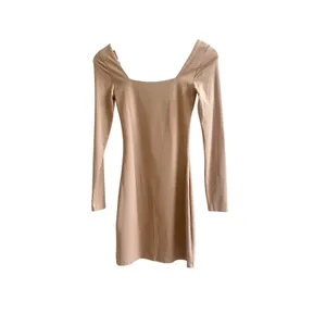 Babaton Aritzia Contour Squareneck Mini Dress Tan Camel Women’s XS Bodycon Party thumbnail 2