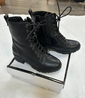 Combat Boots Black Size 6.5 thumbnail 1