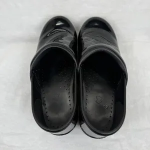 Dansko Professional Black‎ Patent Leather Clogs Womens 39 Nursing Work Shoes thumbnail 6
