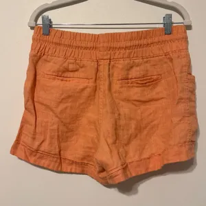 Athleta Cabo Linen 4" Short Size 8 Orange Summer Beach thumbnail 5