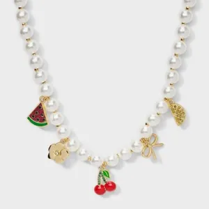 SUGARFIX by BaubleBar Farmer's Market Charm Pendant Necklace‎ - Multicolor - NWT thumbnail 2