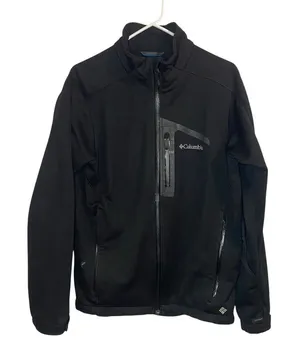 Columbia Omni Shield Jacket Women's Medium Black Wind Block Interchange‎ Coat thumbnail 1