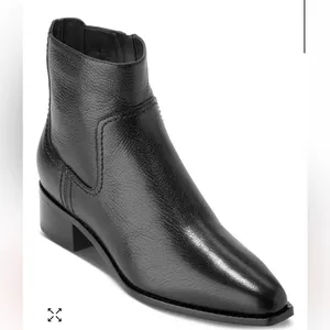 Cole Haan Women's Black Leather Booties Boots NAIA NEW Leather Size 5B Cushioned thumbnail 2