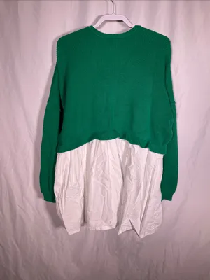 Jacquie The Label Womens Green Sweater Dress Tunic Medium thumbnail 5