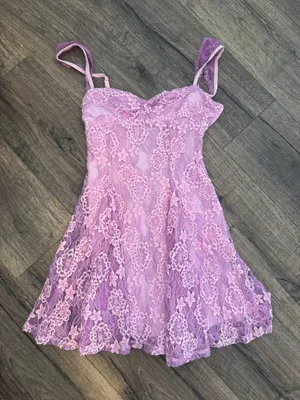 Lace Dress Purple thumbnail 1