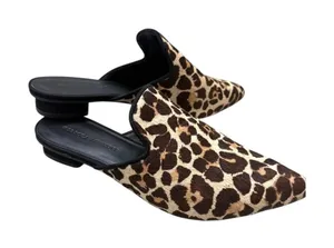 Rebecca Minkoff 8 Chamille Too leopard print pony cow hair mules 3468 thumbnail 1