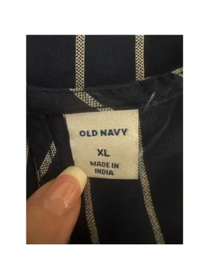 Old Navy Women's XL Blue Striped Sleeveless Tank Top Casual Summer thumbnail 4