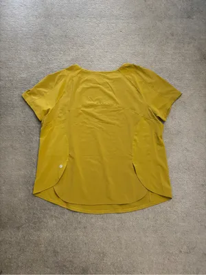 Lululemon Lightweight Stretch Run Short Sleeve Shirt Auric Gold thumbnail 4