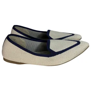 Birdies Blackbird Cream Navy Slip On Knit Loafers Size 6.5 READ DESCRIPTION thumbnail 2