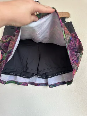 Lululemon Pace Rival Mid-Rise Skirt in Vivid Floral Tone Multi thumbnail 9