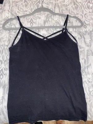 V Neck Black Cami thumbnail 1
