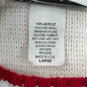 Vintage Carly Blake American Flag USA Ribbed Hem Crew Neck Sweater Large thumbnail 7