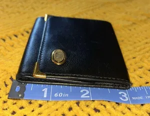 Dunhill Vintage Black Oxford Leather Coin Purse thumbnail 8