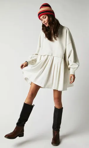 Free People Eleanor Sweatshirt Dress thumbnail 1
