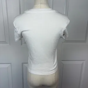 Homegirl society white ballet shoe graphic baby tee thumbnail 2