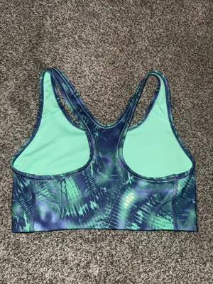 Nike Dri-Fit Jungle Floral Sport Bra Top Size Small thumbnail 3