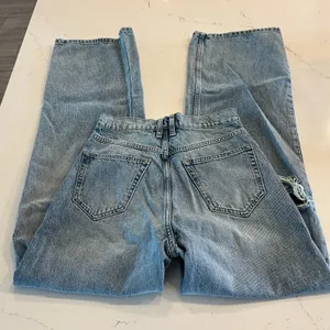 Frame High N Tight Wide Leg Jeans in‎ Bilson Rips size 25 thumbnail 6